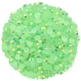 thumbnail image 1 of 4500 piezas SS6 0.079 in AB diamantes de imitación planos para uñas arte manualidades brillo redondo gemas cristales DIY ropa zapatos (verde AB), 1 of 1