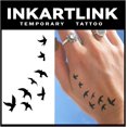 thumbnail image 1 of WWS-Tattoo Tech, 2 Sheets Medium Semi Permanent Tattoo, Adult Art Design Temporary Tattoos, Lasts 1-2 Weeks, Waterproof, Realistic Look, No Adhesive, No Reflection (Swallows Heading South), 1 of 4