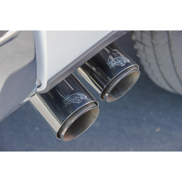 Fits 2021-2023 Ford F-150 Vance and Hines Exhaust System Kit 19650 HoleShot Series Cat Back System; 304 Stainless Steel; With Muffler; 3 Inch Pipe Diameter; Single Exhaust With Dual Exit