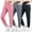 Black+dark Gray+pink, variant on BIG ELEPHANT Girls Ultra-Soft Lounge Joggers Sweatpants, High Waisted Kids Athletic Pants with Pockets, 3 PCS(6-15Y)