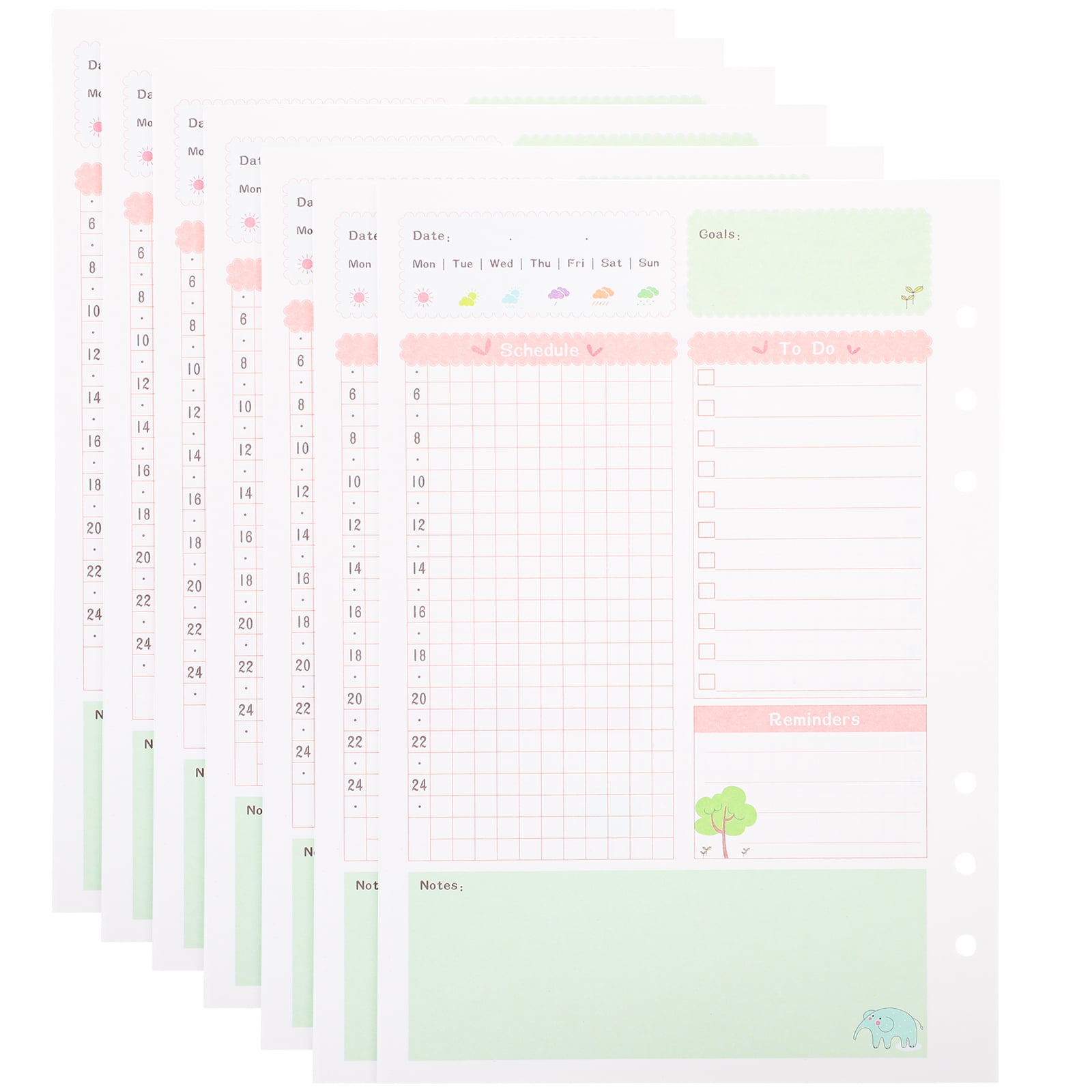 Homelove A5 Refill Paper, 100 GSM, 240 Sheets/480 Pages, 6 Homelove A5 Refill Paper, 100 GSM, 240 Sheets/480 Pages, 6