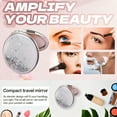 thumbnail image 3 of DESIGNICE 2Pcs Compact Mirror,Dynamic Glitter Effect Compact Mirror Bulk,Clear Makeup Check Small Mirror for Purse,Multicolor2, 3 of 7