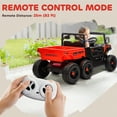 thumbnail image 6 of Qaba 24V Kids Ride On Truck with 6 Wheels, 4WD Electric Ride On Car with Dump Bed, Remote Control, Wheel Suspension for 3-8 Years, Red, 6 of 9
