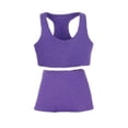thumbnail image 1 of Conjunto de chaleco deportivo y pantalones cortos a escala 1/12 para figuras de acción, estilo informal y elegante, accesorios de disfraz para hacer Púrpura claro, 1 of 8