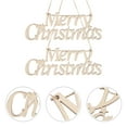 thumbnail image 6 of Gymnture christmas Merry Christmas Wooden Cutout Signs - Rustic Wall Plaque (2pcs), 6 of 11