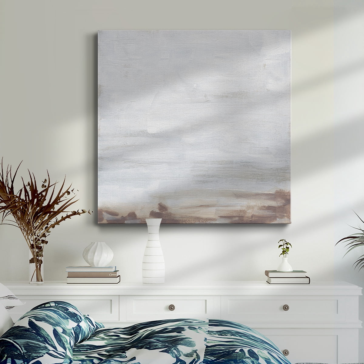 Wexford Home Neutral Breakers II-Premium Gallery Wrapped Canvas, 10" x 10" - Ready to Hang