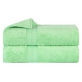 thumbnail image 2 of Superior 2-Piece Ultra-Soft Bamboo Bath Towel Set for Bathroom, Spa, and Gym, Green, 2 of 10
