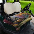 thumbnail image 2 of Golf Cart Seat Covers for 2 Seater,Country Forest Microfiber Cart Seat Towel Blanket,Fall Farmhouse Trees Cabin Nature Scenery Absorbent NonSlip Bench Seats Protector for Golf Course 51"x31", 2 of 9