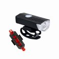 thumbnail image 1 of USB Rechargeable Bike Light T6 LED MTB Bicycle Front Back Rear Taillight Cycling, 1 of 5