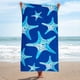 thumbnail image 2 of Toalla de playa de algodón de secado rápido de 30" x 60" Patrón de estrella de mar para niños y niños pequeños. Toalla de Viaje para Niños Niñas. Manta de playa súper absorbente seca, 2 of 5