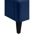 thumbnail image 4 of Maklaine Contemporary Upholstery Navy Velvet Queen Bed, 4 of 10
