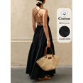 thumbnail image 5 of Womens Black Backless Maxi Dress, Elegant Summer Flowy Sundress, 5 of 7