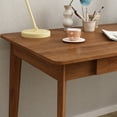 thumbnail image 5 of KULAGAGA Writing Desk with Drawers, Modern PC Laptop Computer Table for Home Office,47.2"x21.7",Walnut, 5 of 7