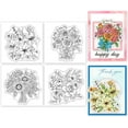 thumbnail image 2 of 4Pcs Mini Roses Lily Bouquet Clear Stamps for DIY Scrapbooking, 2 of 8