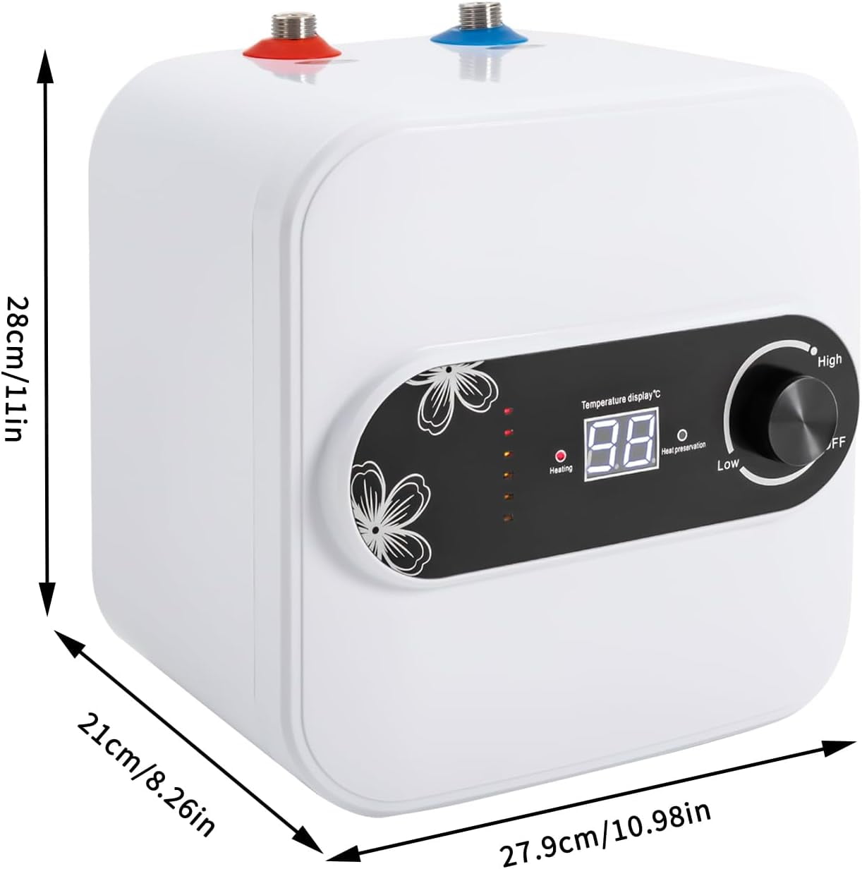 DENEST 1.5KW Instant Point of Use Hot Water Heater For RV Trailer Bathroom Under Sink