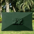 thumbnail image 3 of Astella 101" Hunter Green Solid Print Rectangle Market Patio Umbrella, 3 of 8