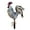 C, variant on LYCAQL Outdoor Rooster Decoration, Rooster Garden Stake Chicken Yard Art Metal Rooster Yard Statue Decoration Rooster Iron Garden Stakes Plug into The Ground Garden Courtyard Outdoor Decorations