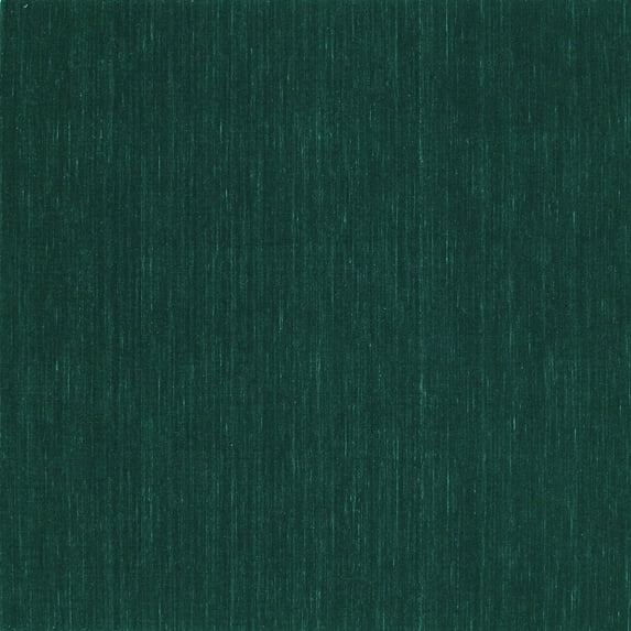 Ahgly Company Machine Washable Indoor Square Abstract Turquoise Blue Contemporary Area Rugs, 7' Square