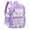 Purple, variant on Clear Backpack School Backpack Bookbag Transparent Bag Large Heavy Duty Stadium Approved See Through Backpack Waterproof PVC with Reinforced Strap for School Work Travel with Reflective