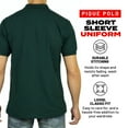 thumbnail image 3 of Access Men's Short Sleeve Classic Uniform Pique Polo Shirt (H Green, Small) AP21, 3 of 8