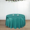 thumbnail image 2 of Efavormart 108" TURQUOISE Wholesale Linens SATIN Round Tablecloth for Kitchen Dining Catering Wedding Birthday Party Events, 2 of 6