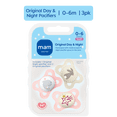 thumbnail image 3 of MAM Day & Night Pacifier, 0-6 Months, Girl, 3 pack, 3 of 9