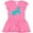Raspberry with Polka Dots, variant on Inktastic Aqua Unicorn Girls Baby Dress