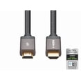 thumbnail image 2 of Monoprice 8K Braided HDMI 2.1 Cable - 10 Feet - Black | Ultra High Speed, 48Gbps, Compatible With Sony PS5 / Microsoft / Xbox Series X & Series S and More, 2 of 6