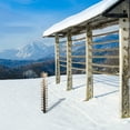thumbnail image 5 of JeashCHAT 24 Inch Snow Meter Hand Made Metal Outdoor Garden Snow Meter Garden Decoration, 5 of 6