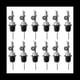 thumbnail image 1 of 12 Vertedores de de Licor de Acero Inoxidable, Boquilla de con Tapa AutomáTica para Alcohol para Aproximadamente 3/4 Pulgadas de Boca de Botella Plateada, 1 of 5