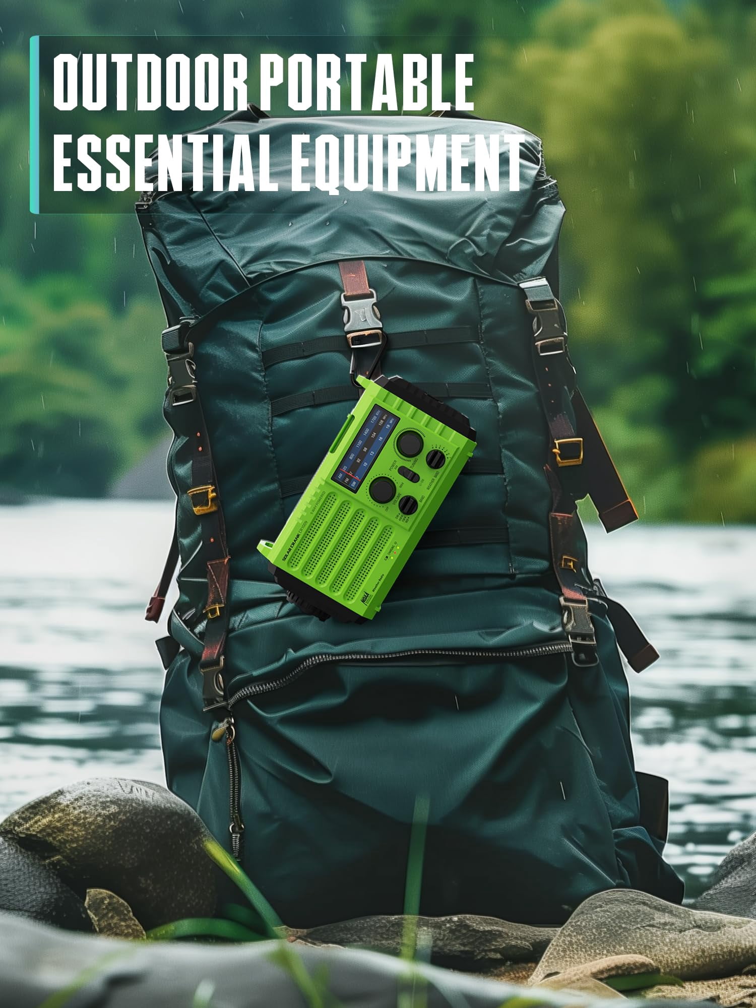 Emergency Radio With Noaa Weather Alert - Solar Hand Crank Portable Am/fm Shortwave  Rechargeable 5000mah Usb Flashlight Sos Alarm For Home Outdoor Hurricane