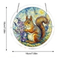 thumbnail image 3 of Decoración colgante para ventana de acrílico estilo vitral con paneles coloridos para uso en interiores y exteriores en el hogar y jardín, 3 of 6