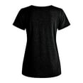 thumbnail image 5 of gakvbuo Womens Tops!Women Casual Short Sleeve Flared Sleeves V-Neck Solid Loose T-Shirt Blouse Tops, 5 of 8