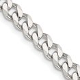 thumbnail image 1 of 925 Sterling Silver 6mm Fringale Chaîne Collier Pendentif Breloque Biseauté, 1 of 9