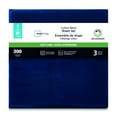 thumbnail image 3 of Mainstays 4-Piece 300 Thread Count Blue- CVC Cotton Blend Bed Sheet Set, Twin (Adult), 3 of 7