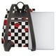 thumbnail image 3 of Balery Ladybugs Of Black And White Checkers Mochila de Cuero para Mujeres, Gran Capacidad, Bolsa de Viaje Multifuncional, Mochila de Cuero y Bolsa de Hombro para Mujeres, 3 of 4