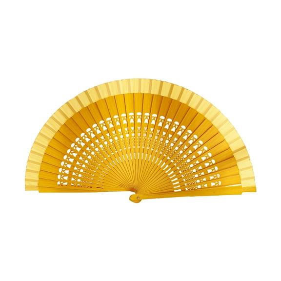 Traditional Chinese Cheongsam Folding Fan for Cultural Performances Hollow Out Solid Color Hand Fan Handheld Fan