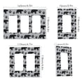 thumbnail image 2 of Yayeee Rocker Switch Wall Plate 1-Gang 4.6"x2.9" Home Decorative Outlet Cover, Gray Bear Paws Pattern, 2 of 6