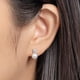 thumbnail image 5 of Pendientes de perlas para mujer, pendientes de perlas blancas de plata de ley hipoalergénicos, 5 of 6
