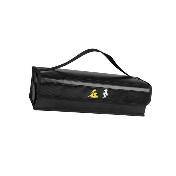 Bolsa para batería de bicicleta eléctrica, funda protectora con cierre de cremallera y retardante de llama para transportar la batería al aire libre