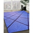thumbnail image 3 of Ahgly Company Machine Washable Indoor Rectangle Transitional Blue Area Rugs, 6' x 9', 3 of 7