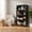 4 Tiers Black, variant on 2-Tier Bookcase with Adjustable Shelves,27.56"W x 11.83"D x 28.11"H Floor Standing Open Bookshelf with Wood Legs for Home Office, Living Room, and Bedroom Storage,Black