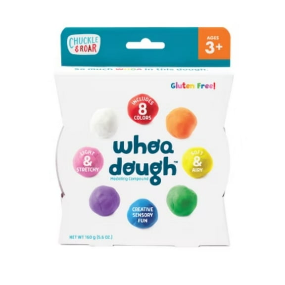 Chuckle & Roar Whoa Dough - Air Dry Clay: Creative Thinking, Fine Motor Skills, Modeling Dough, 8 Pieces