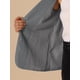 thumbnail image 5 of BLAZER DE OFICINA PARA MUJER INSPIRAR CHIC CON SOLAPA Y MANGAS LARGAS, TRAJE GRIS TAMAÑO S, 5 of 6