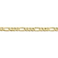 thumbnail image 3 of 10k 4.5mm Light Concave Figaro Chain in 10k Yellow Gold, 3 of 3
