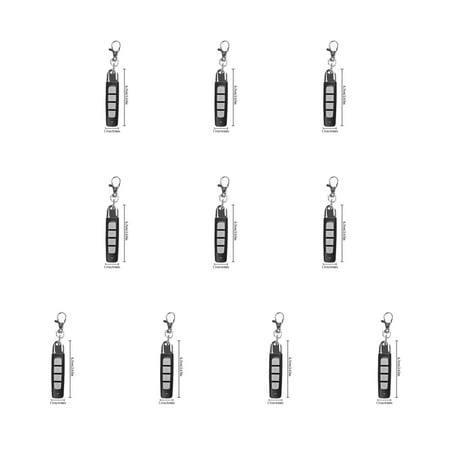 

10pcs 433Mhz Garage Door Remote Control Key Duplicator Door Control Key Code Scanner Clone Black House Grey Lock Buttons
