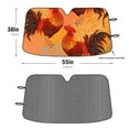 thumbnail image 2 of Car Windshield Sun Shade Funny for Car Front Window Colorful Rooster Foldable Car Sunshade Windshield | Vehicle Car Sun Visor UV Rays &Heat Blocker Covers Auto Window Protector, 2 of 5
