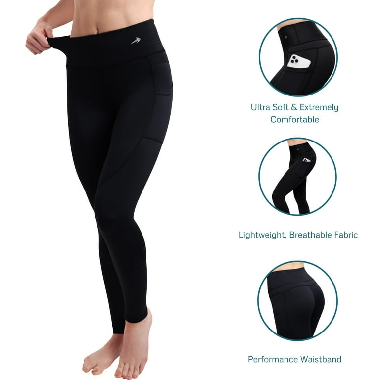 CompressionZ Super High Waisted Women's Leggings With Pockets - Compression  Pants for Yoga Running Gym & Everyday Fitness (Black, 2X-Large) 