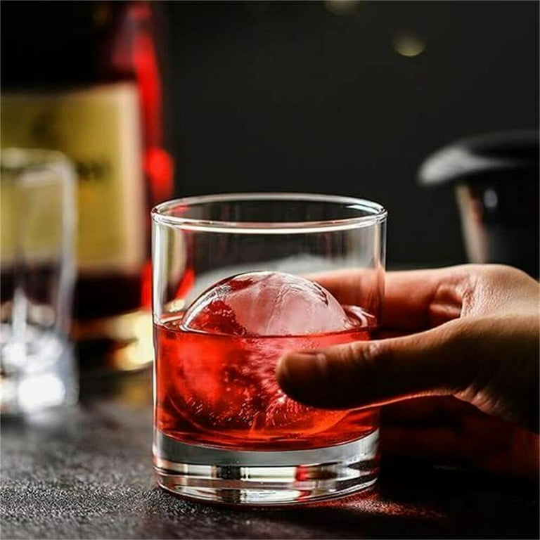 4PC Ball Ice Cube Mold Ice Hockey Maker Easy DIY Ice Cream Maker Demoulding  Silicone Ice Mould Whiskey Ice Tray Bar Kitchen Tool