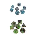 thumbnail image 1 of Paquete de 2 cubos poliédricos 7 cubos para D \ u0026 D DND Yugioh RPG D20 D12 D10 D8 D6 D4 Macarena Dados poliédricos, 1 of 8